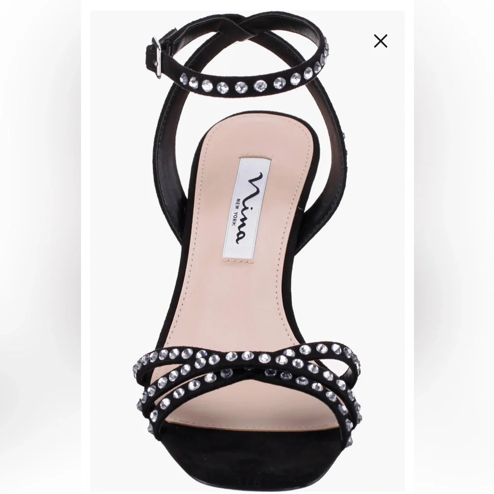 NINA NEW Laura Ankle Strap Sandal (Women) sizes 8 & 8.5